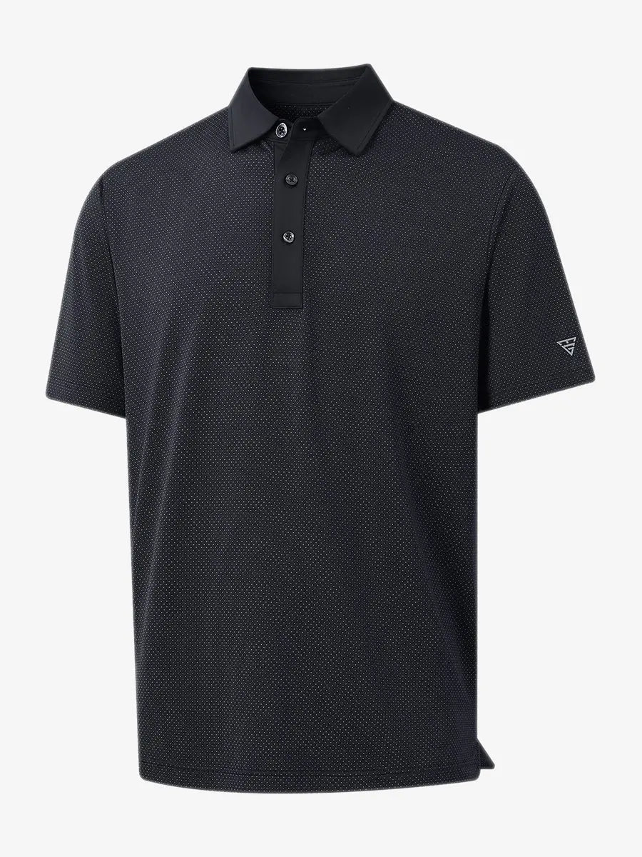4 Way Stretch Jacquard Polo