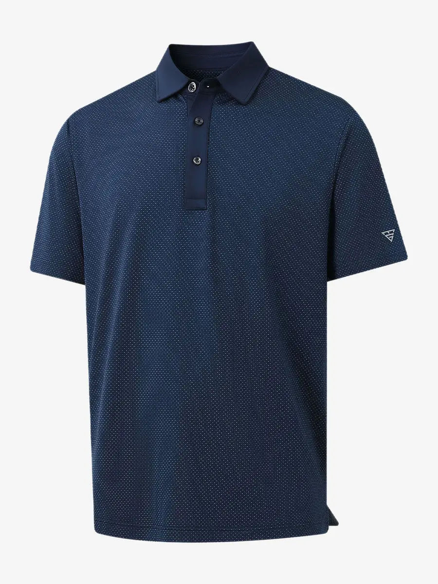 4 Way Stretch Jacquard Polo