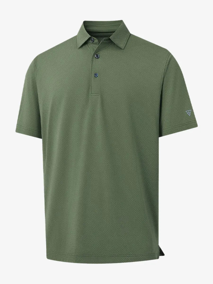 4 Way Stretch Jacquard Polo