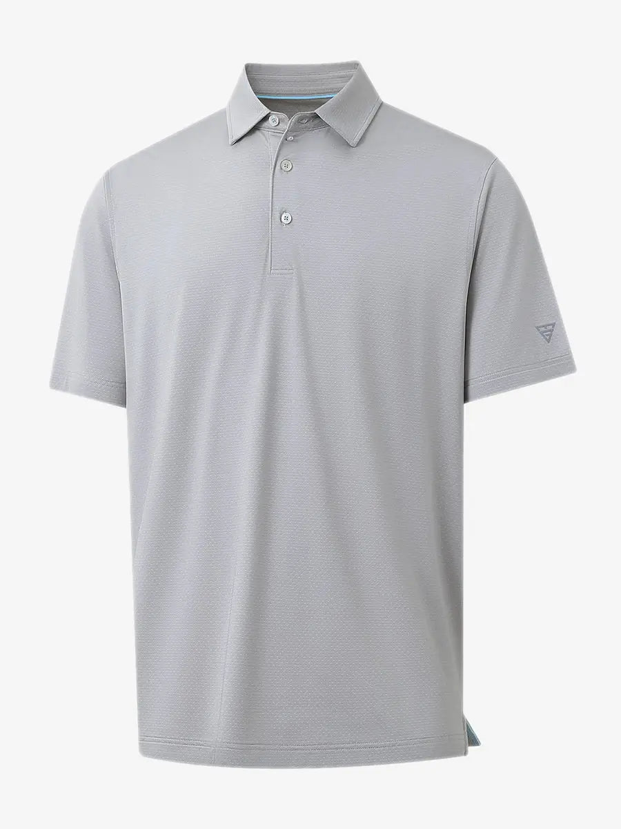 4 Way Stretch Jacquard Polo