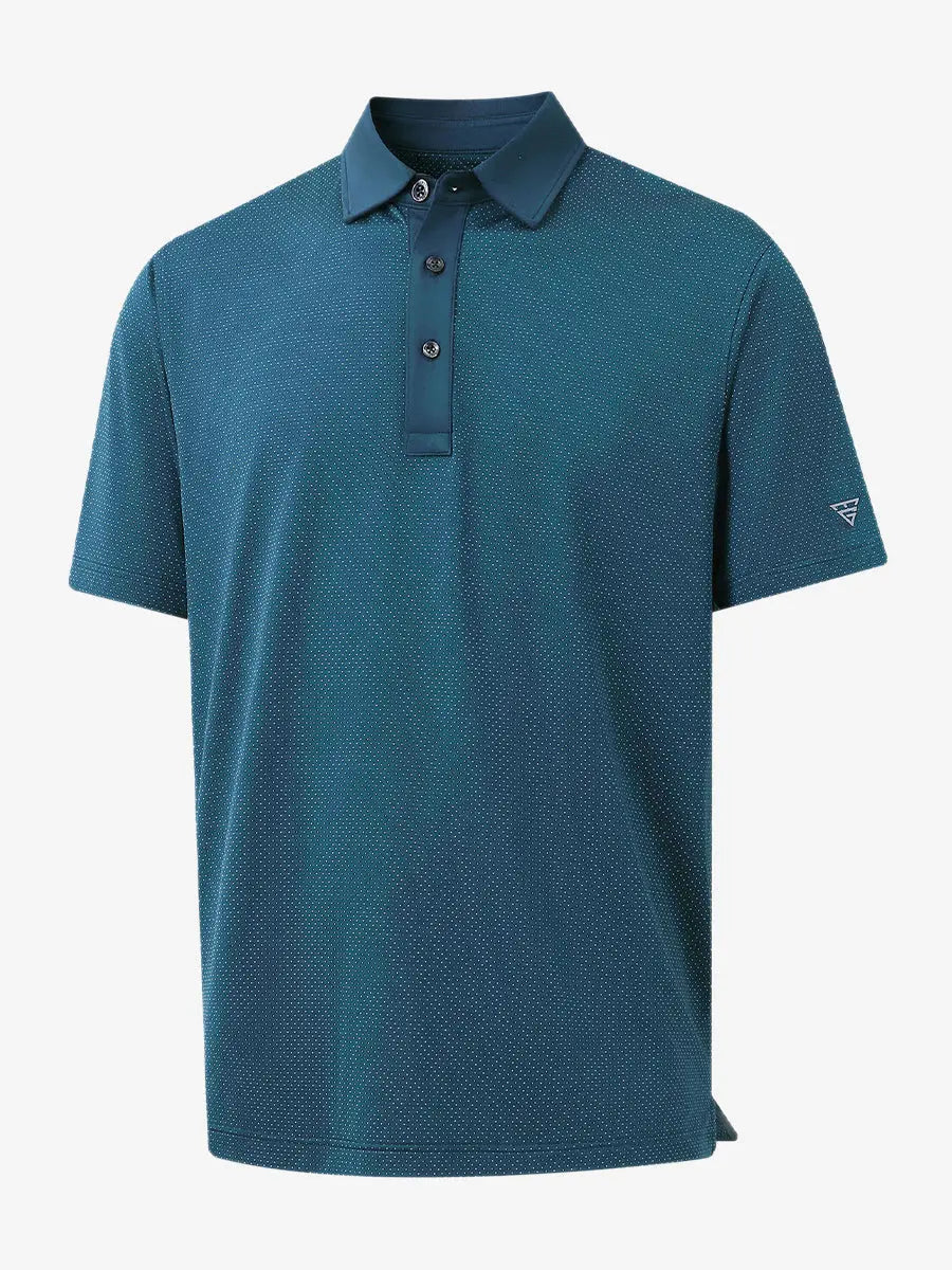 4 Way Stretch Jacquard Polo