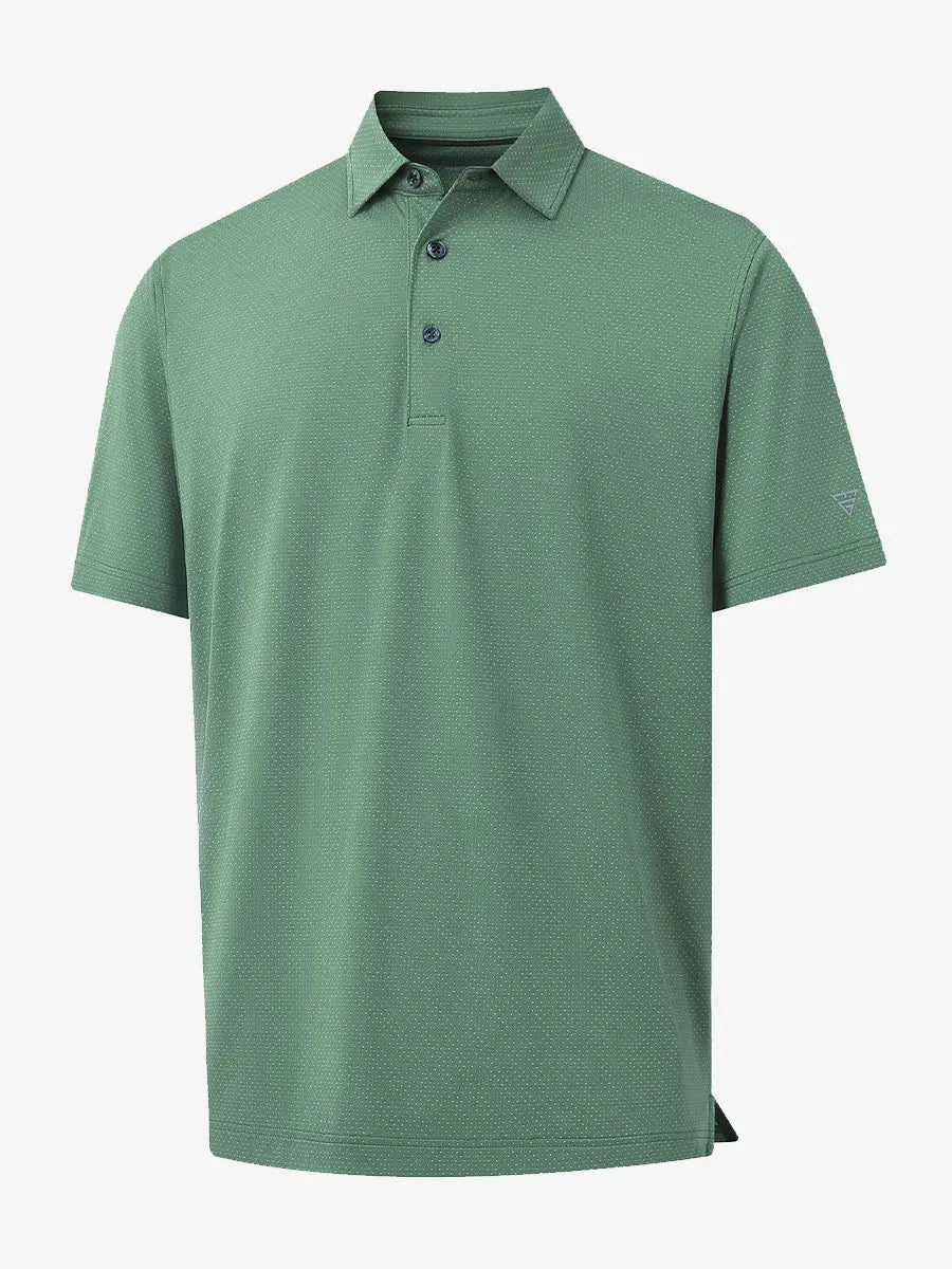 4 Way Stretch Jacquard Polo