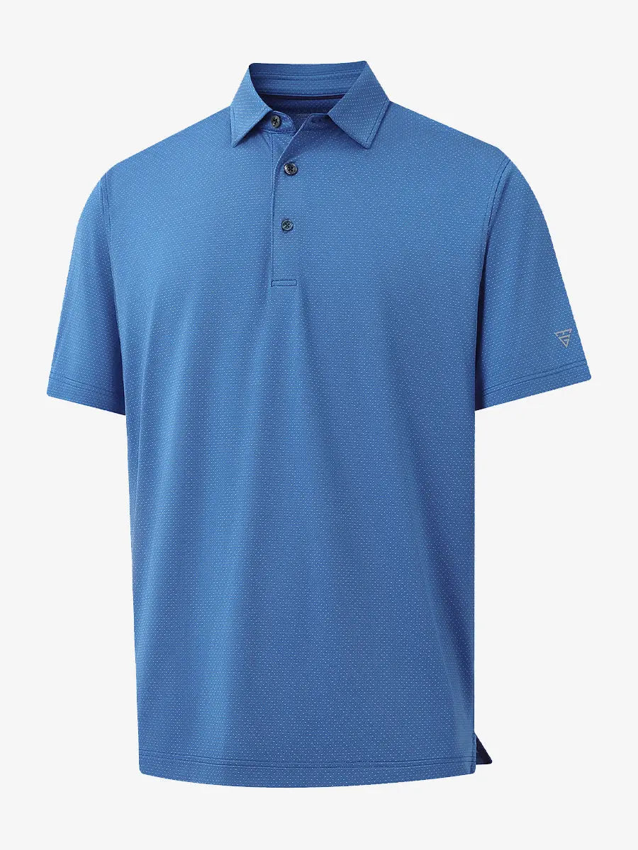 4 Way Stretch Jacquard Polo