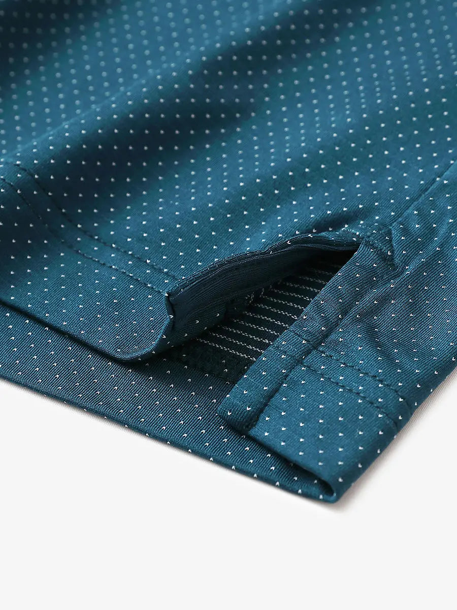 4 Way Stretch Jacquard Polo