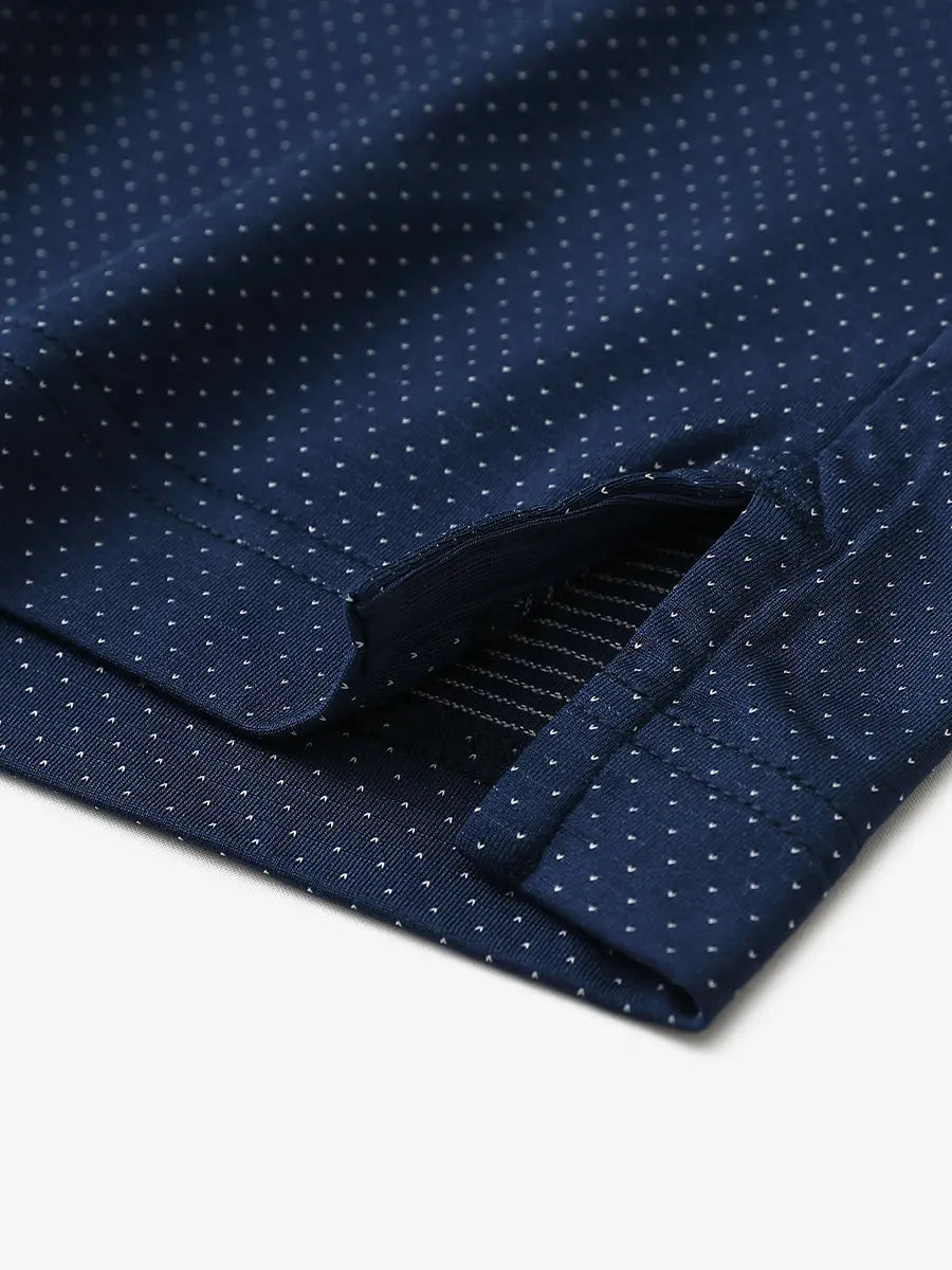 4 Way Stretch Jacquard Polo