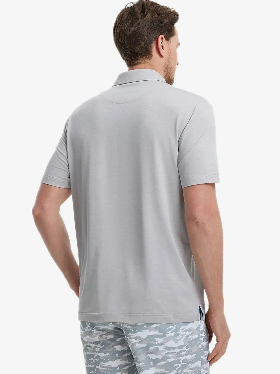 4 Way Stretch Jacquard Polo