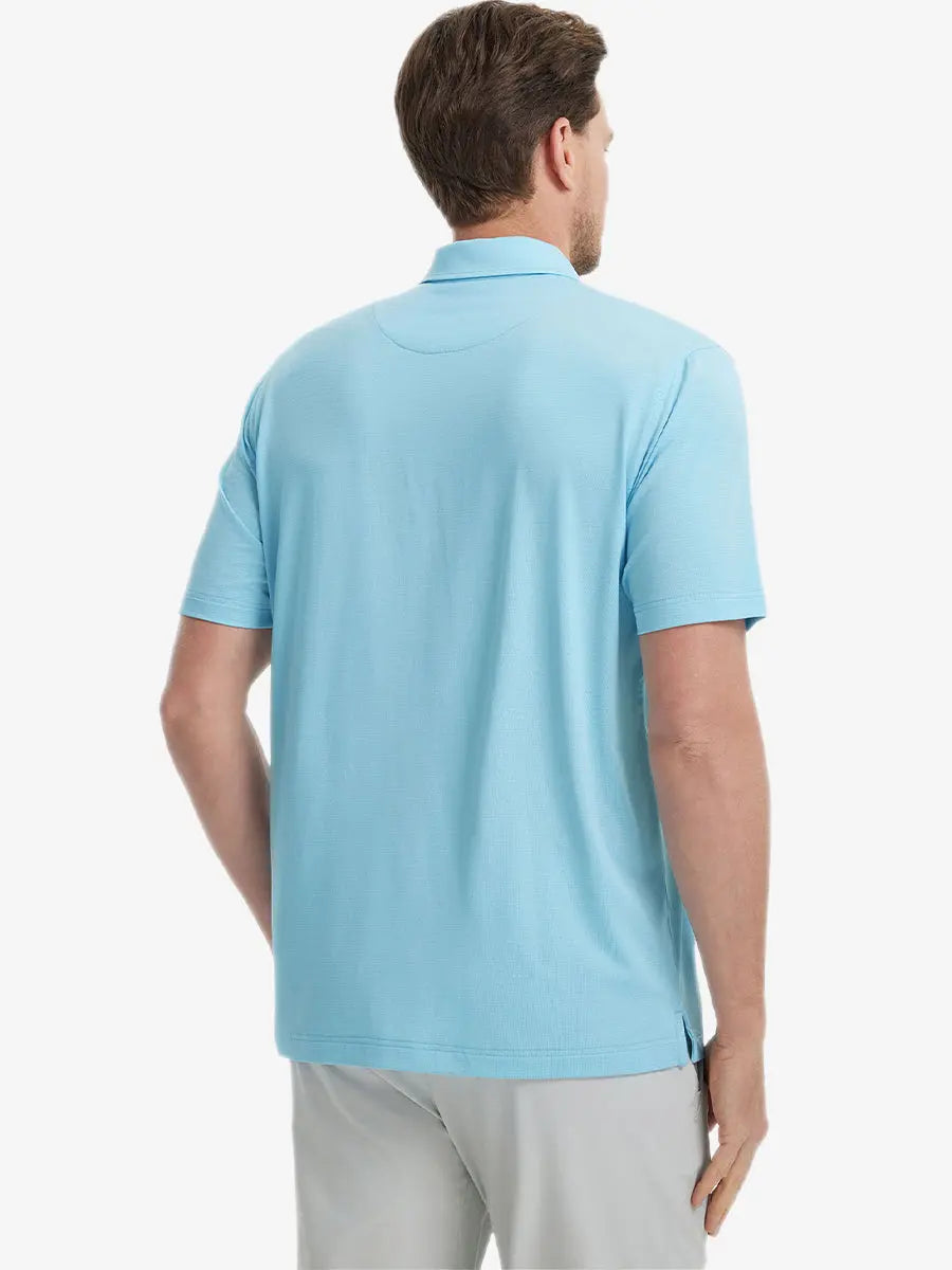 4 Way Stretch Jacquard Polo