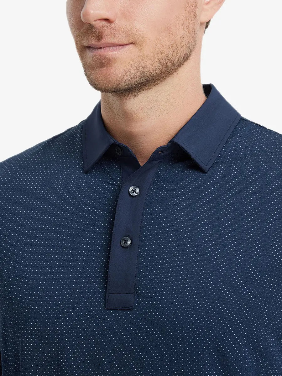 4 Way Stretch Jacquard Polo