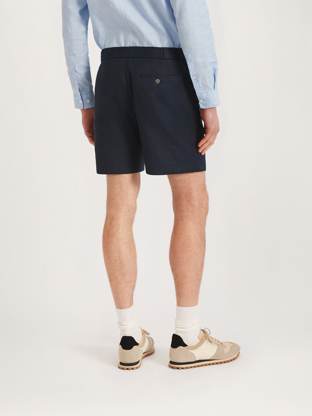 The 12 Shorts Linen 8" || Navy | Linen