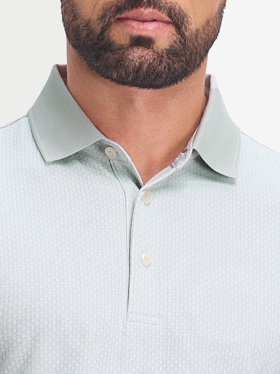 Moisture Wicking Jacquard Golf Shirts