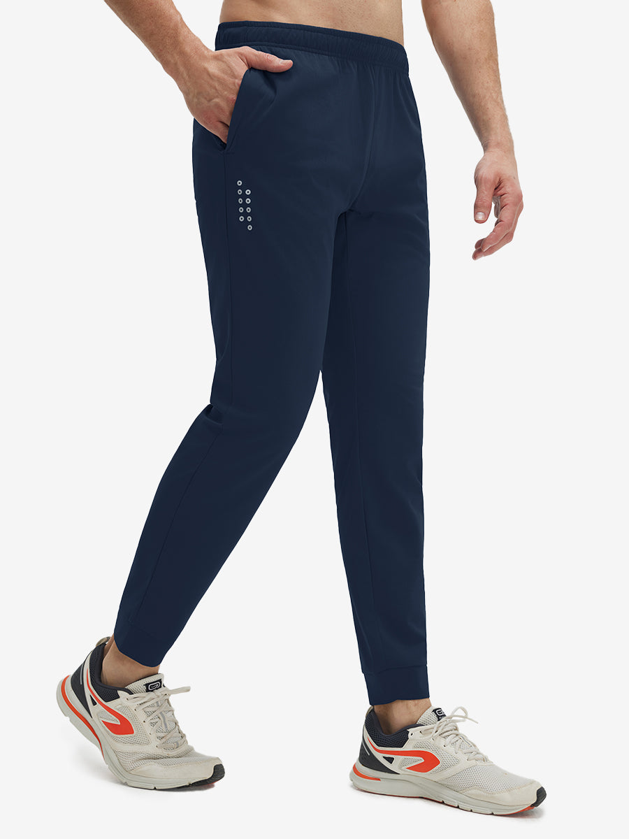 Mesh Joggers with Zipper Pockets