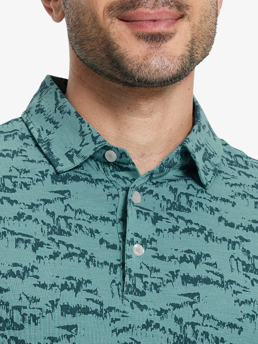 Popular Heather Print Polo