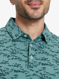 Popular Heather Print Polo