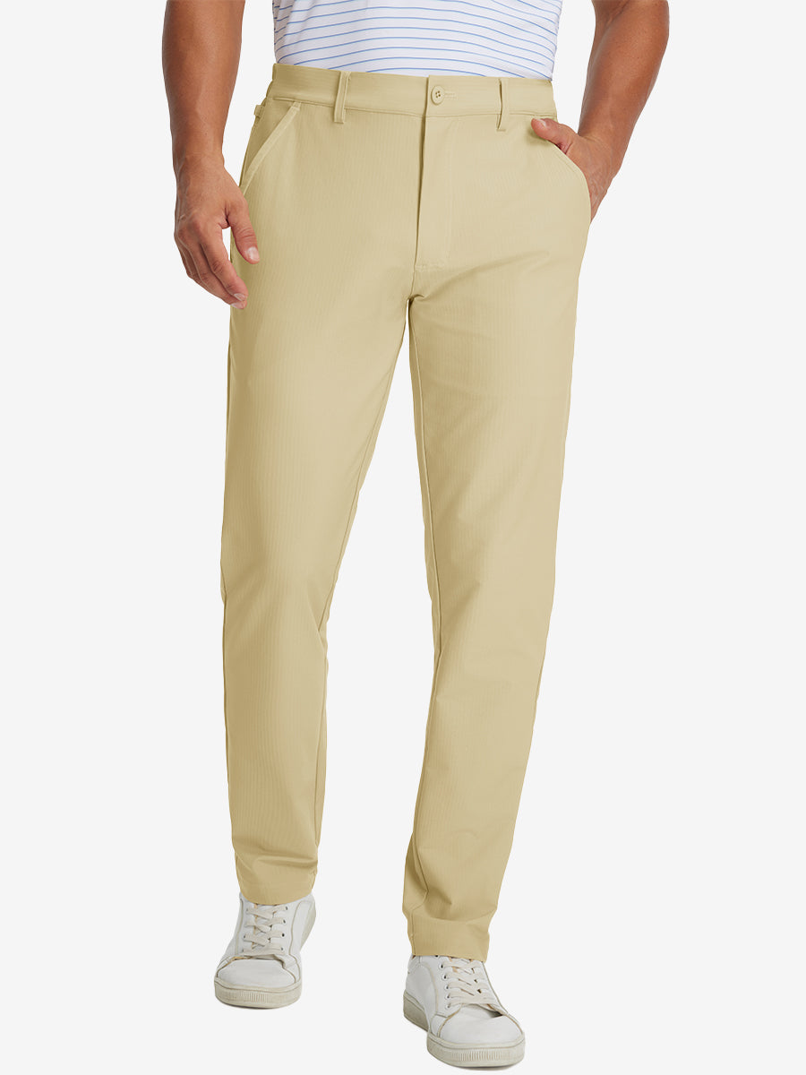 Lightweight Flat Front Casual Trousers