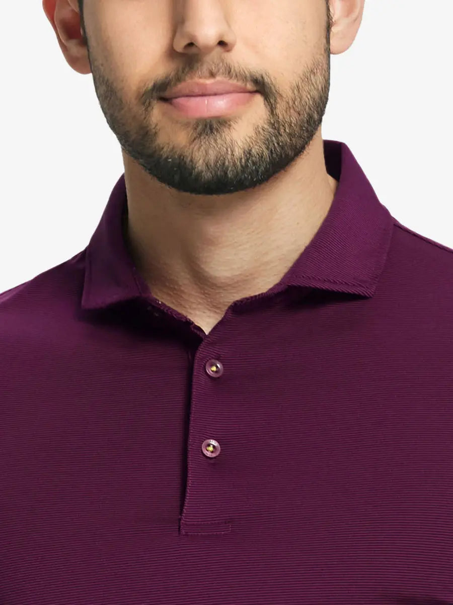 Pinstripe Jersey Performance Polo