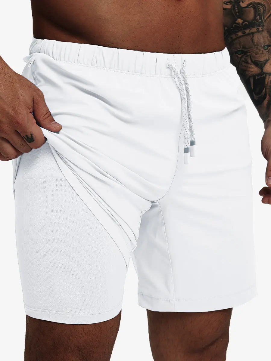 2 in 1 Running Sports Shorts with Liner