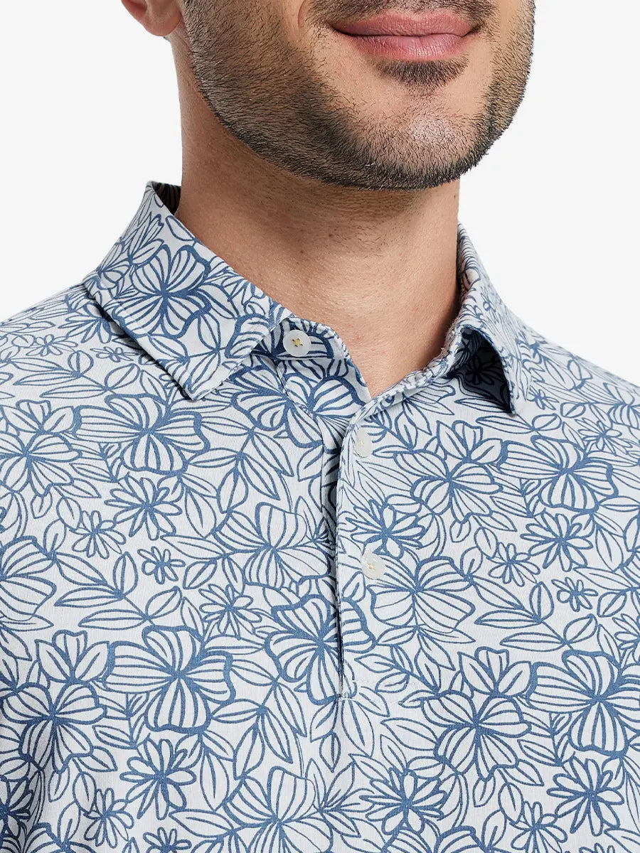 Popular Heather Print Polo