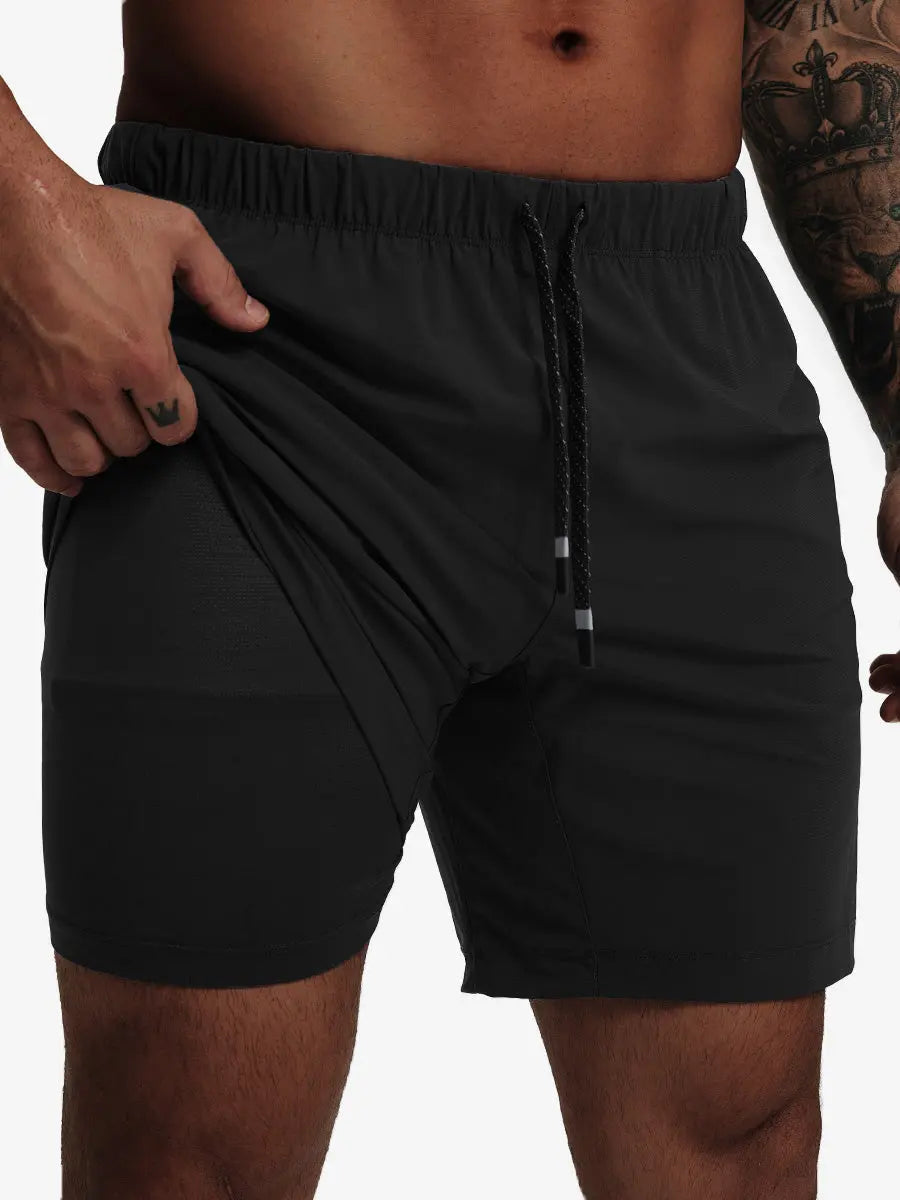 2 in 1 Running Sports Shorts with Liner