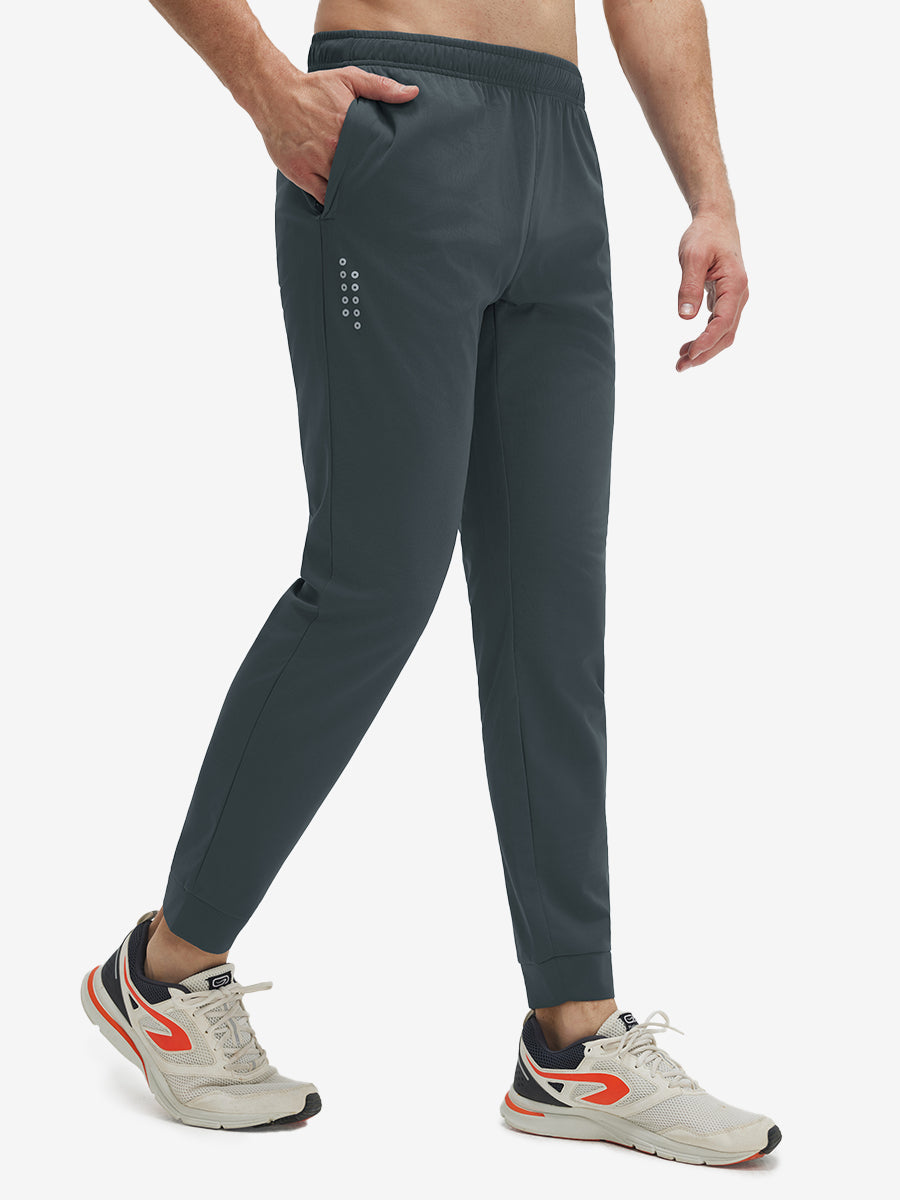 Mesh Joggers with Zipper Pockets