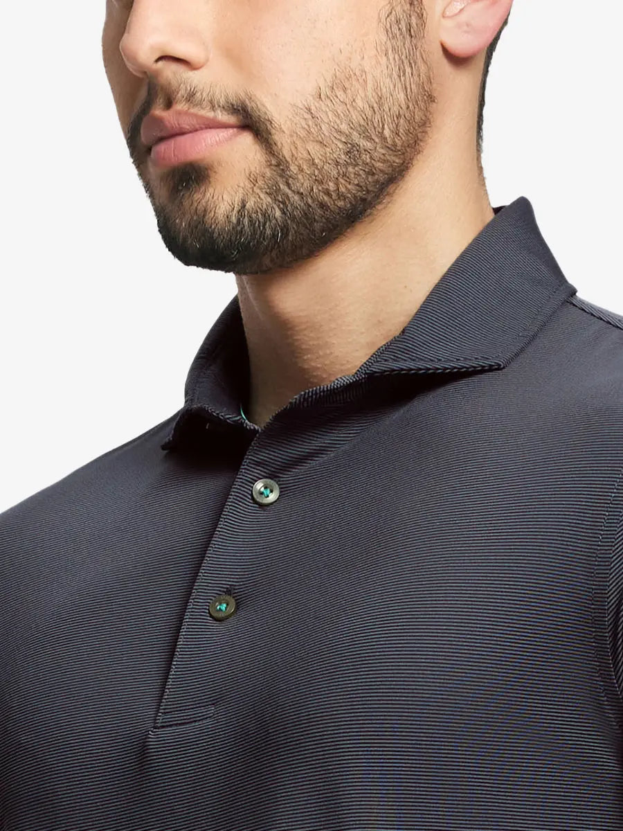 Pinstripe Jersey Performance Polo