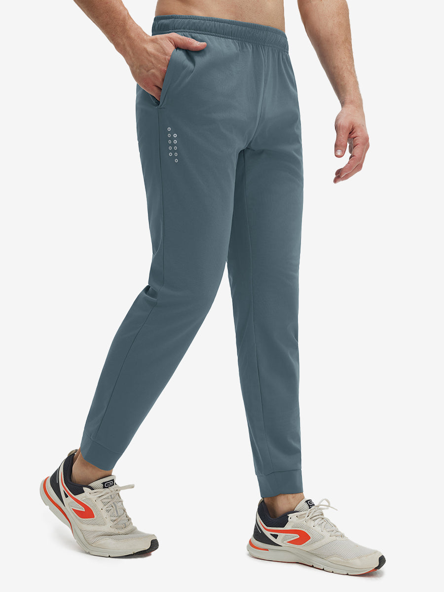 Mesh Joggers with Zipper Pockets