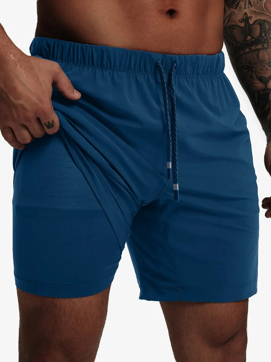 2 in 1 Running Sports Shorts with Liner