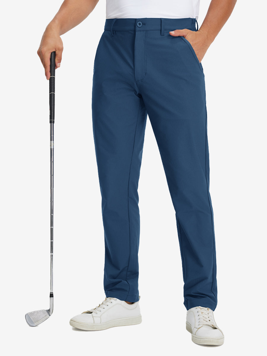 Lightweight Flat Front Casual Trousers
