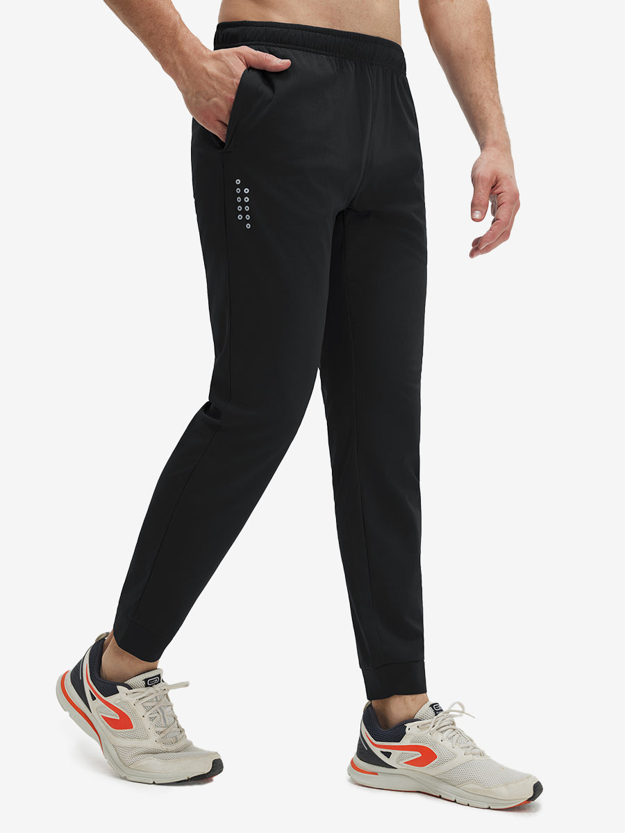 Mesh Joggers with Zipper Pockets