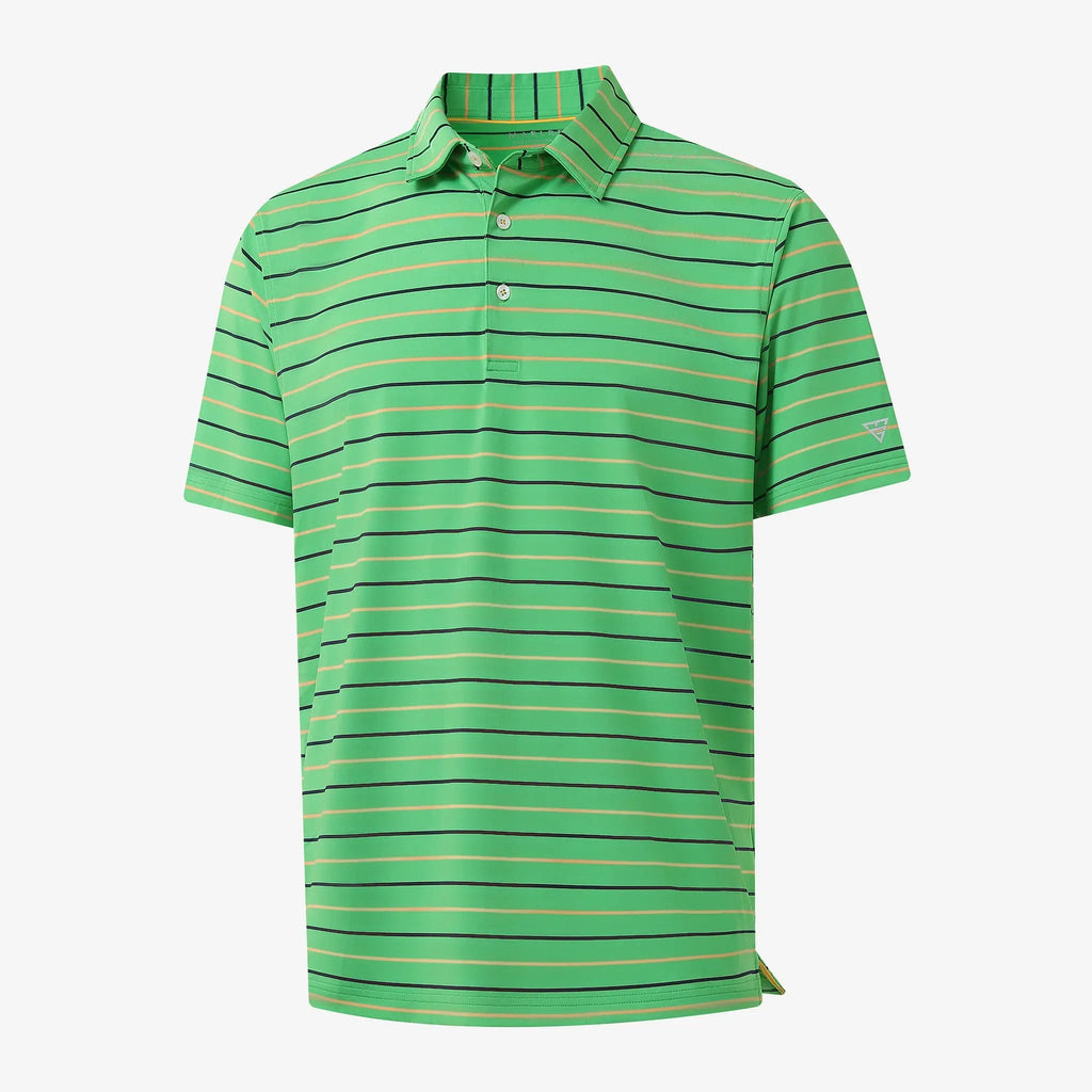 Stylish Stripe Jersey Golf Polo