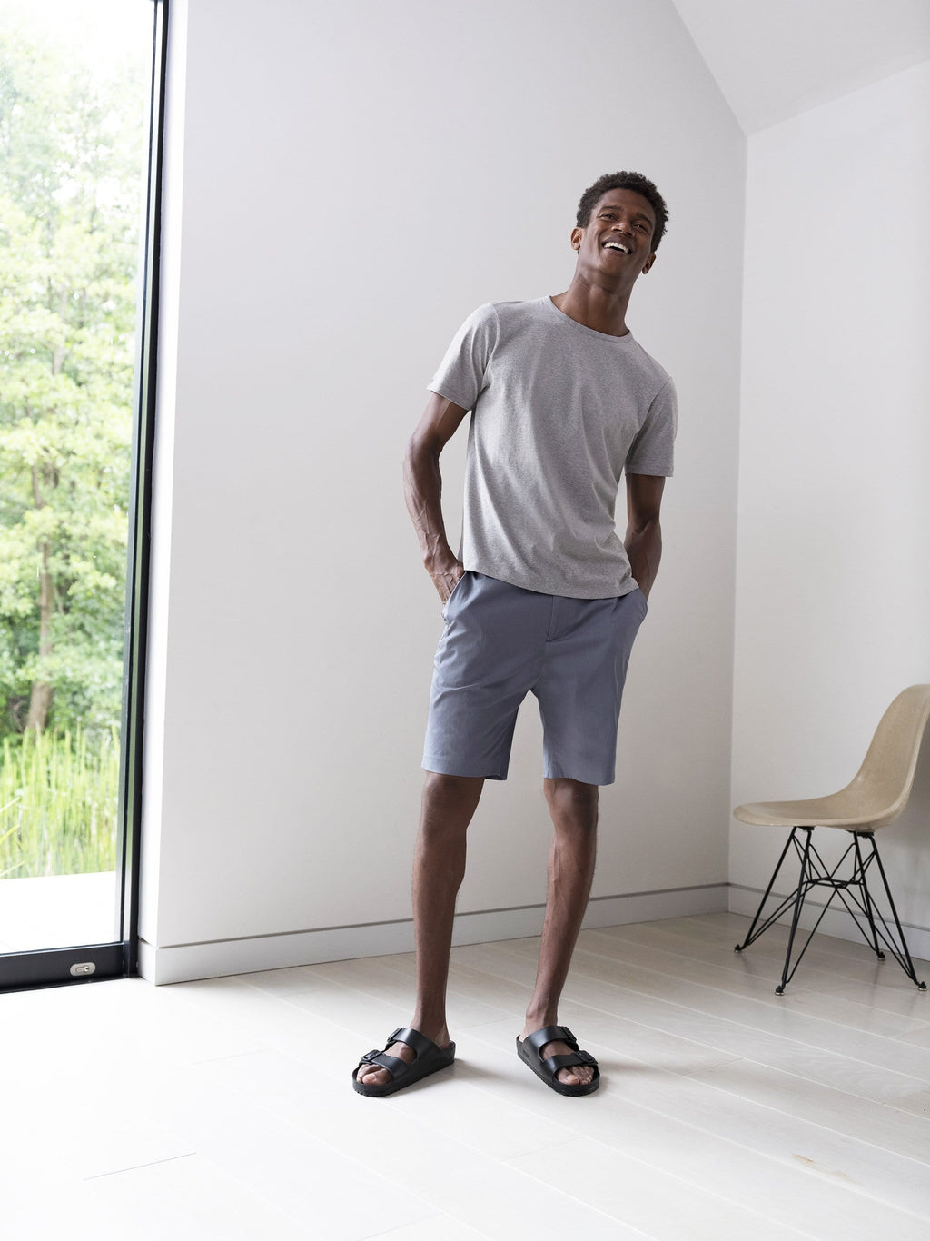 The 12 Shorts 9" || Steel Blue | Stretch Cotton