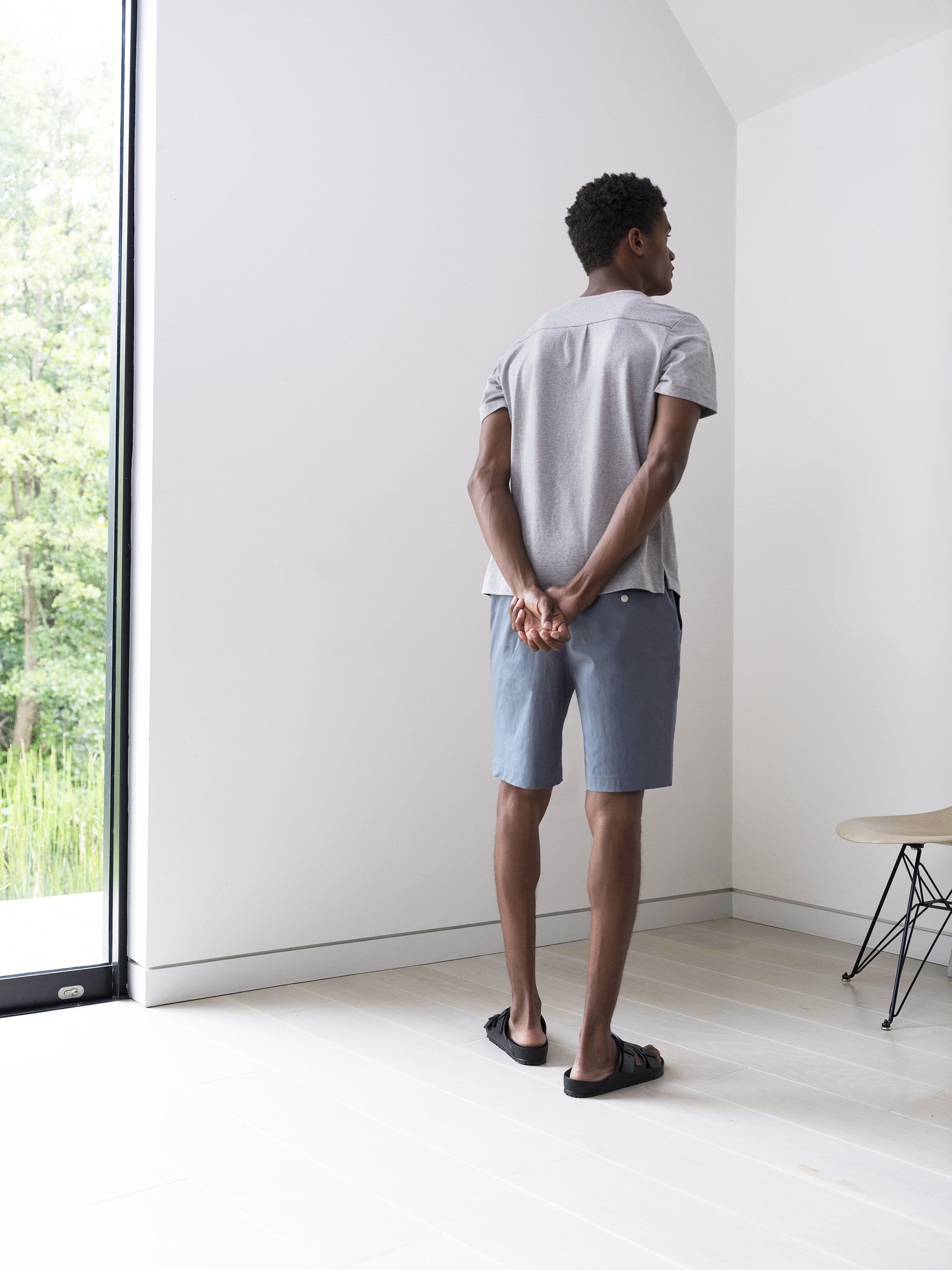 The 12 Shorts 9" || Steel Blue | Stretch Cotton