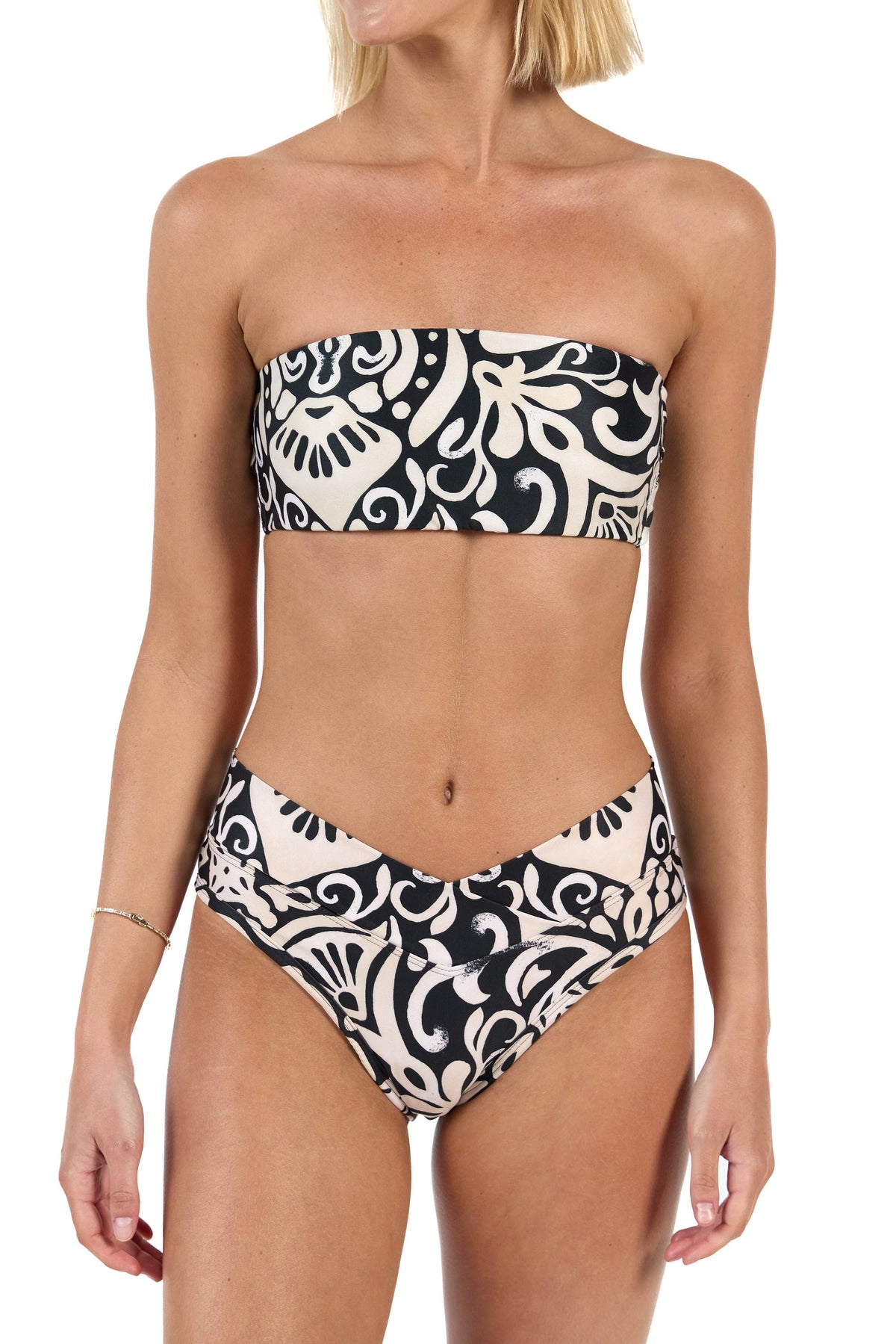 The Mallorca - Bandeau Bikini Top (with Removable Straps)