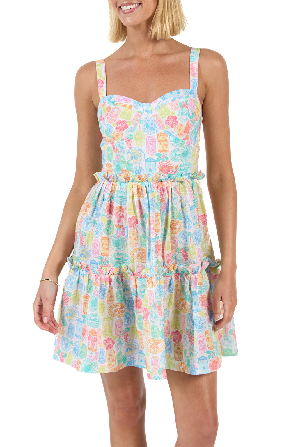 The Passport to Paradise - Linen Sweetheart Dress