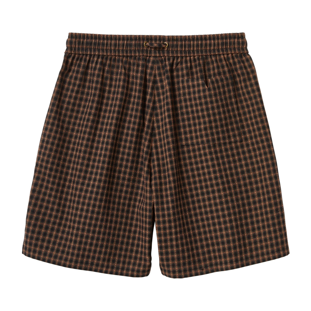 Easy-Going Shorts (Dark Brown Plaid)