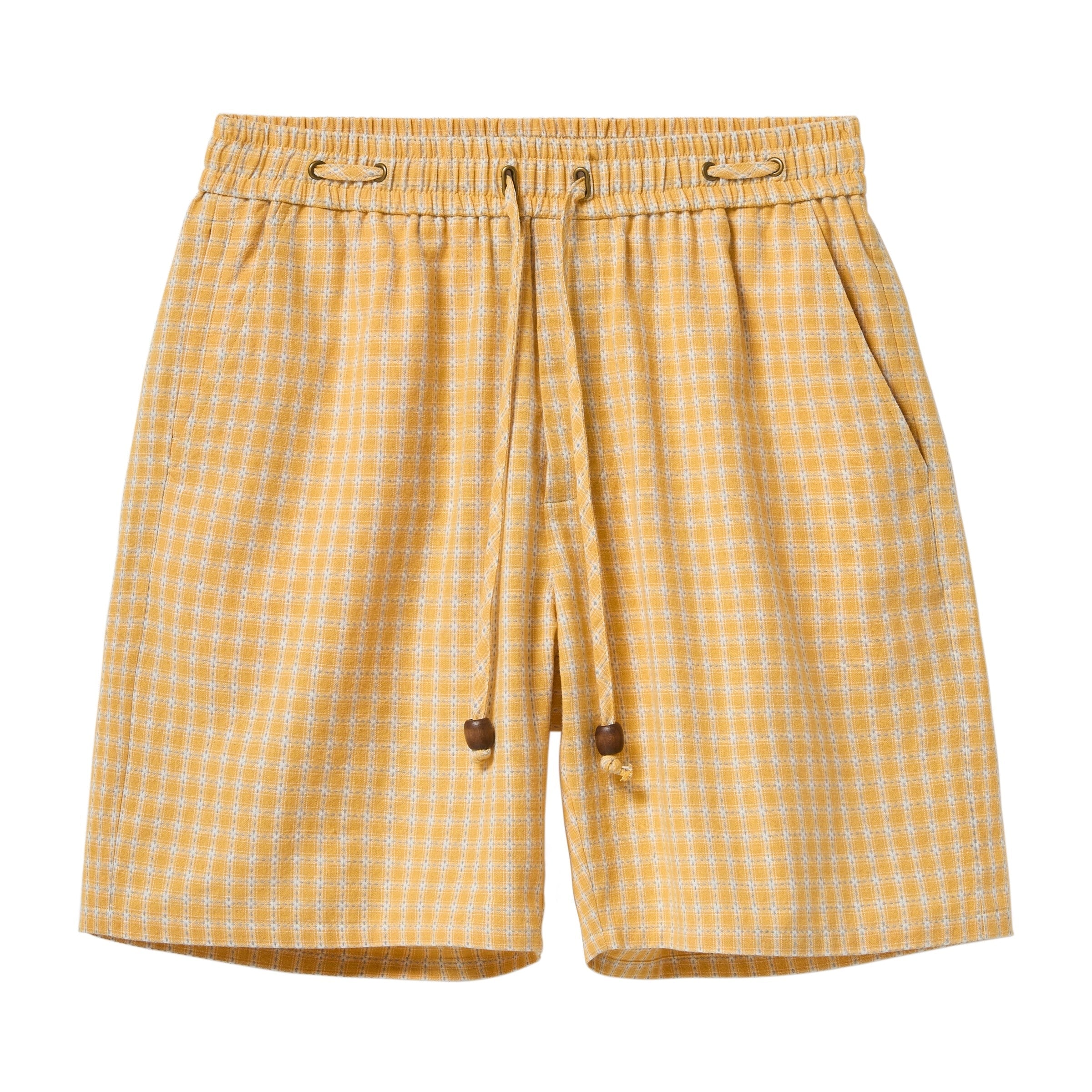 Easy-Going Shorts (Yellow Plaid)