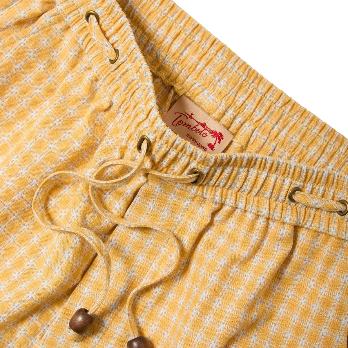 Easy-Going Shorts (Yellow Plaid)