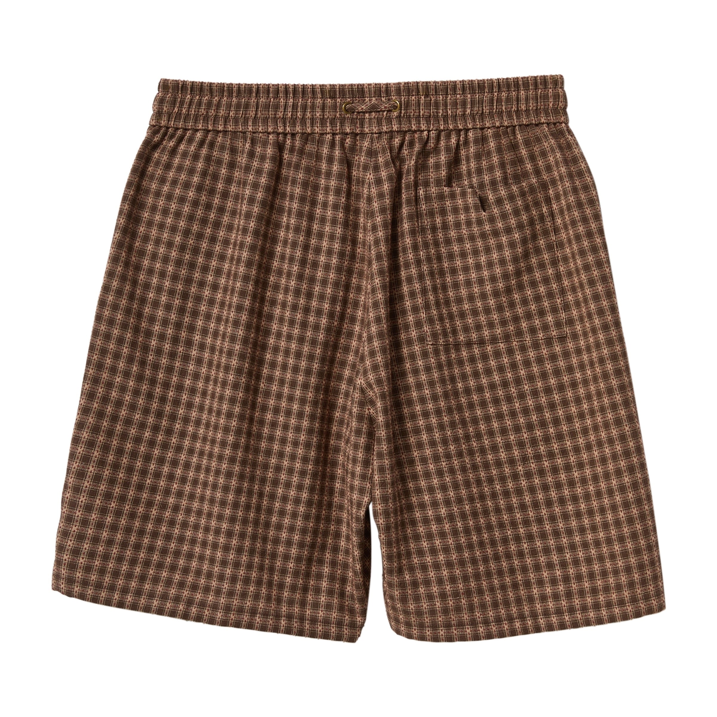 Easy-Going Shorts (Light Brown Plaid)