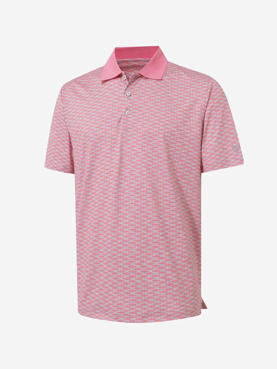 Premium Ribbed Collar Print Polo Shirts