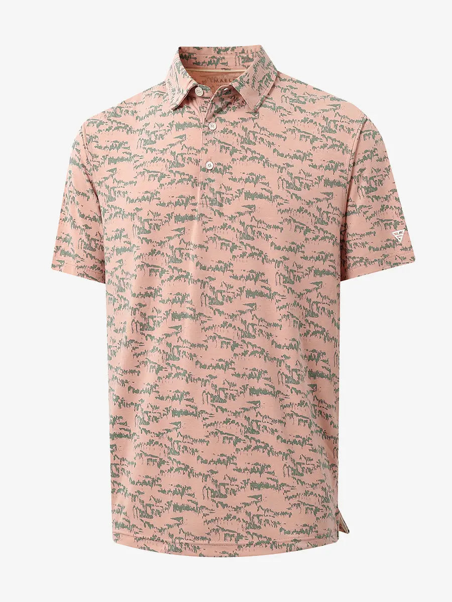 Popular Heather Print Polo