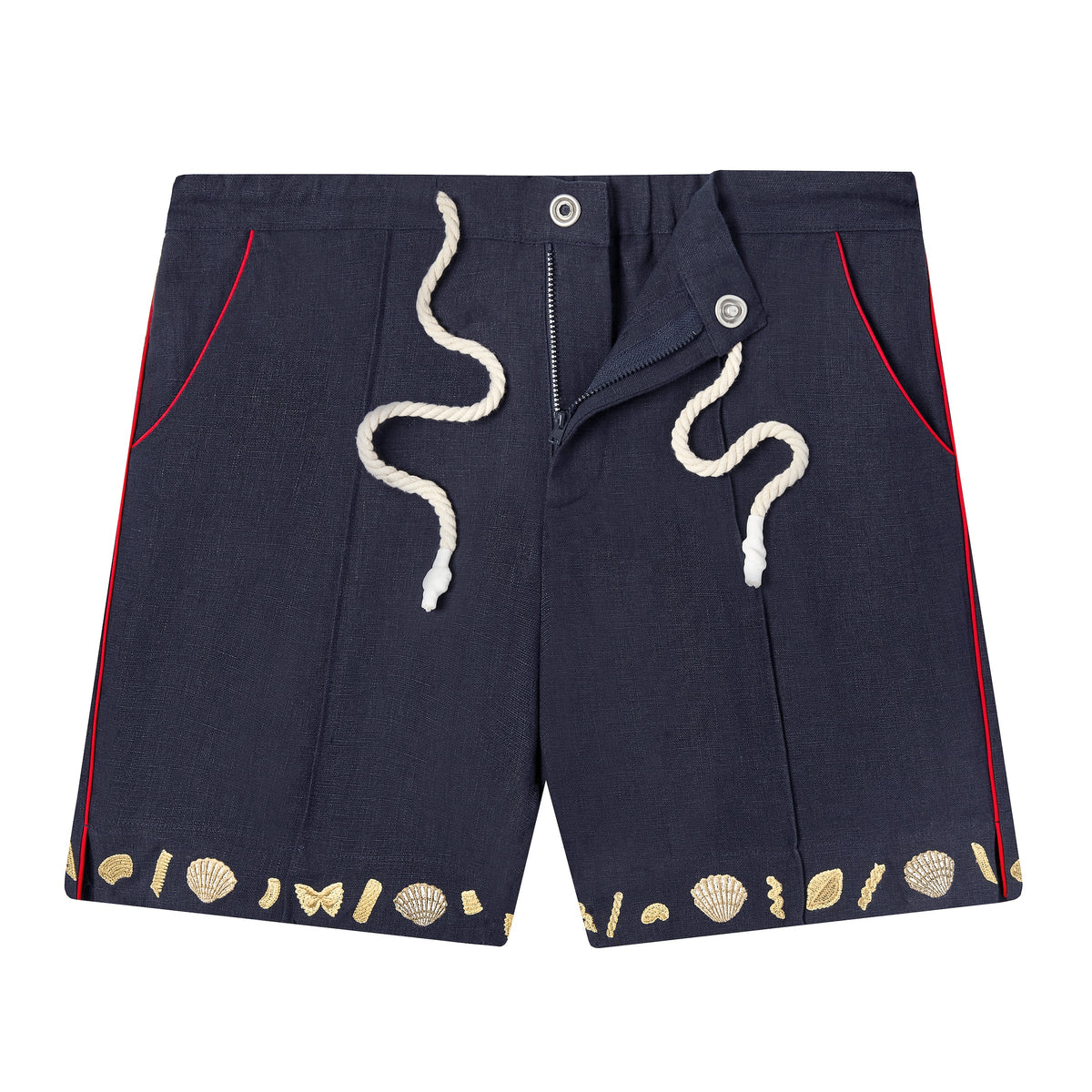 'Vongole!' Cabana Shorts (Navy)