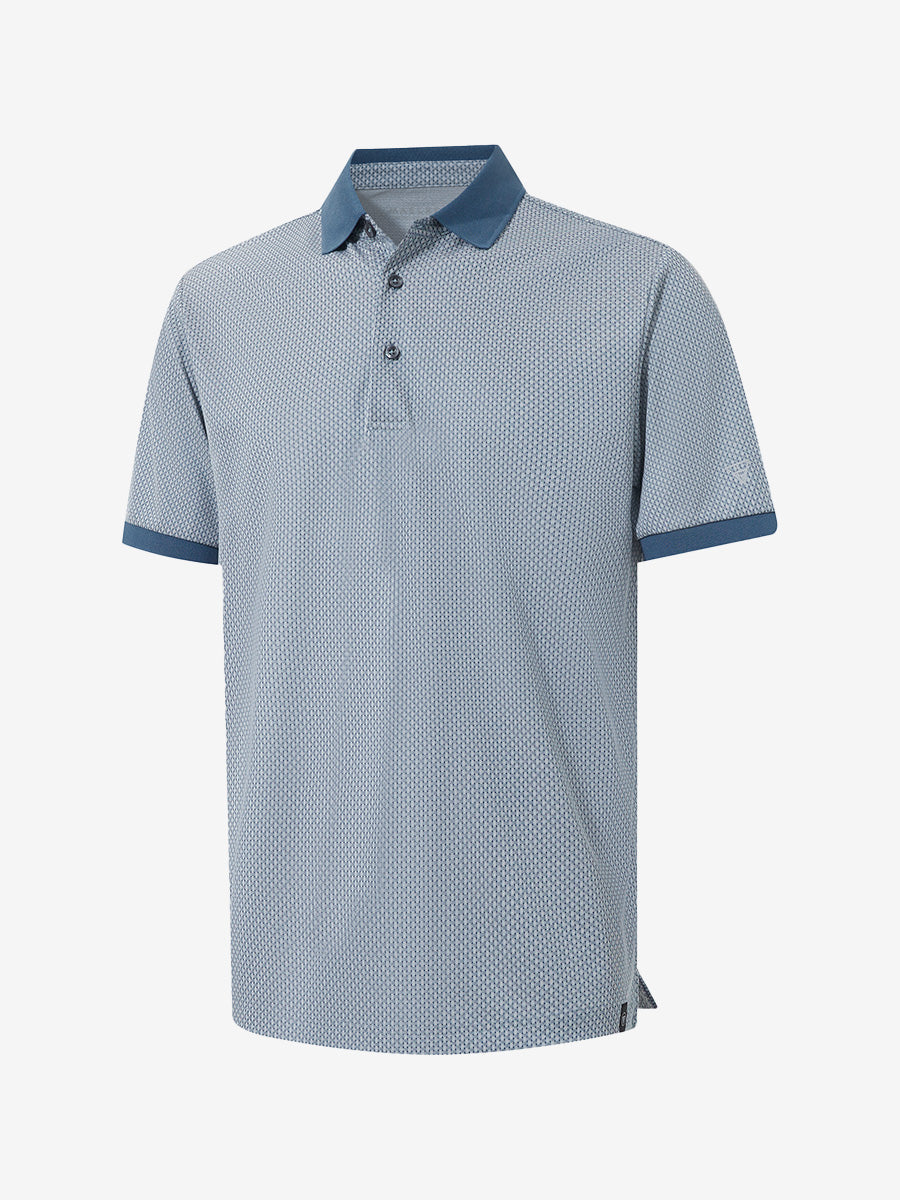 Moisture Wicking Jacquard Golf Shirts