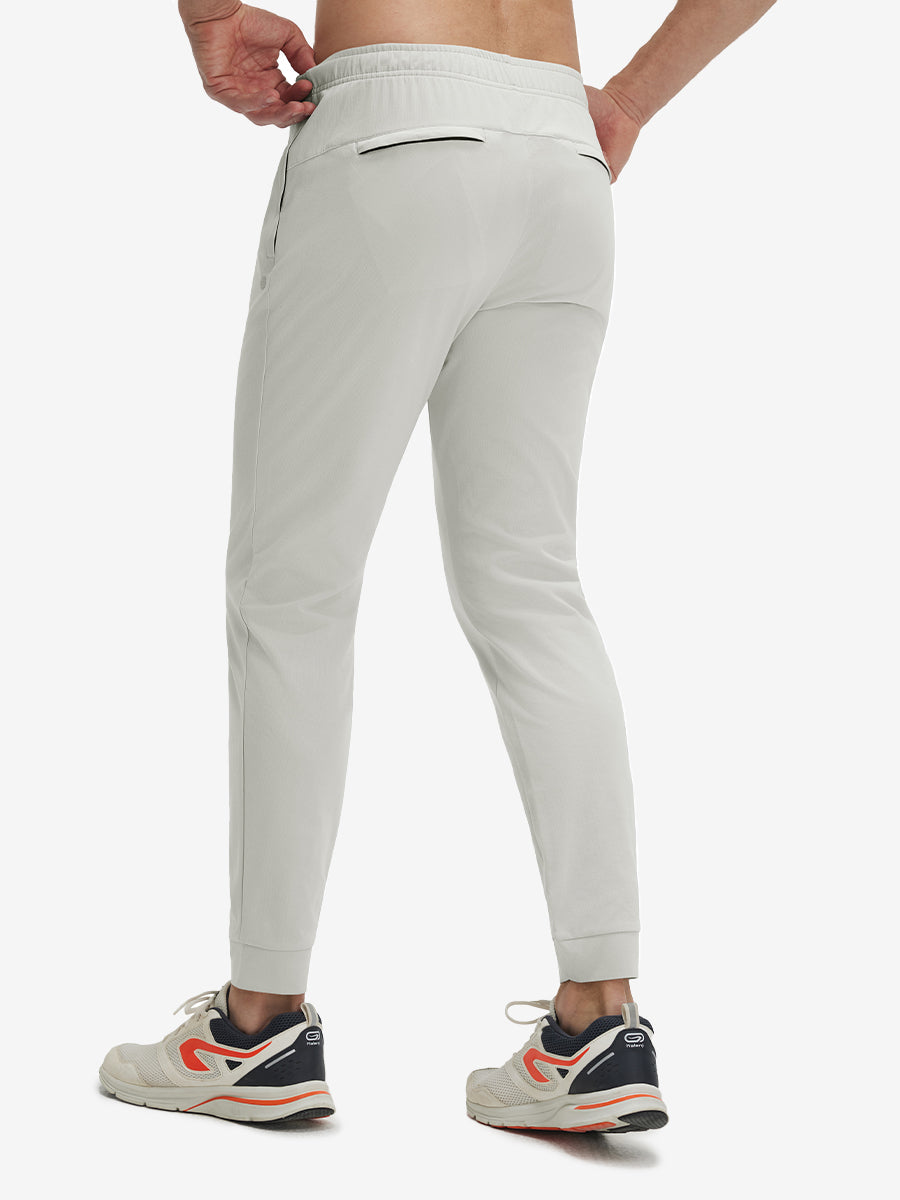 Mesh Joggers with Zipper Pockets