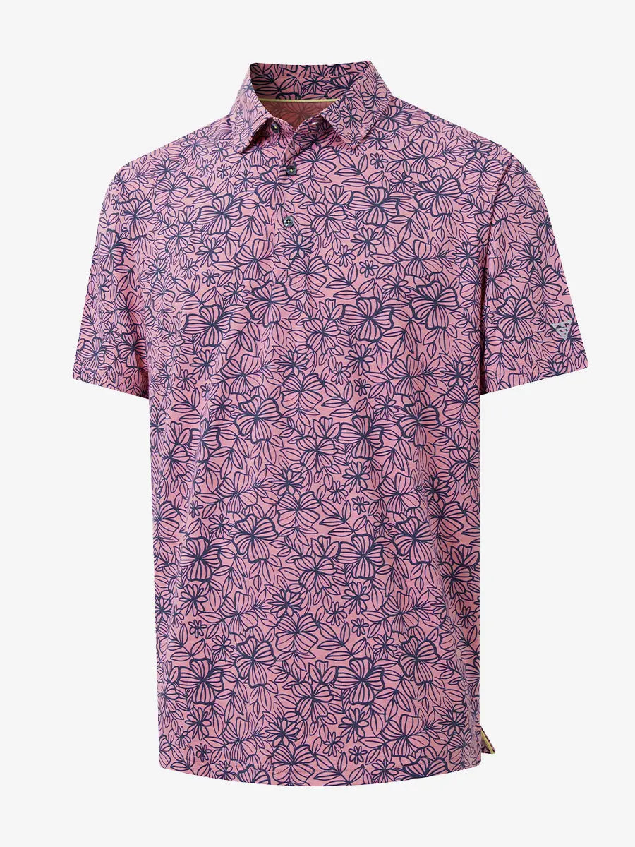 Popular Heather Print Polo