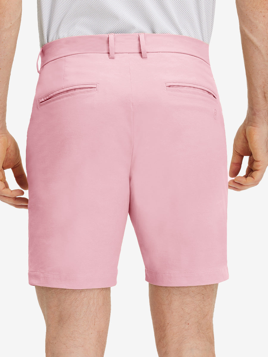 Flat Front Flex Cotton Blend Golf Shorts