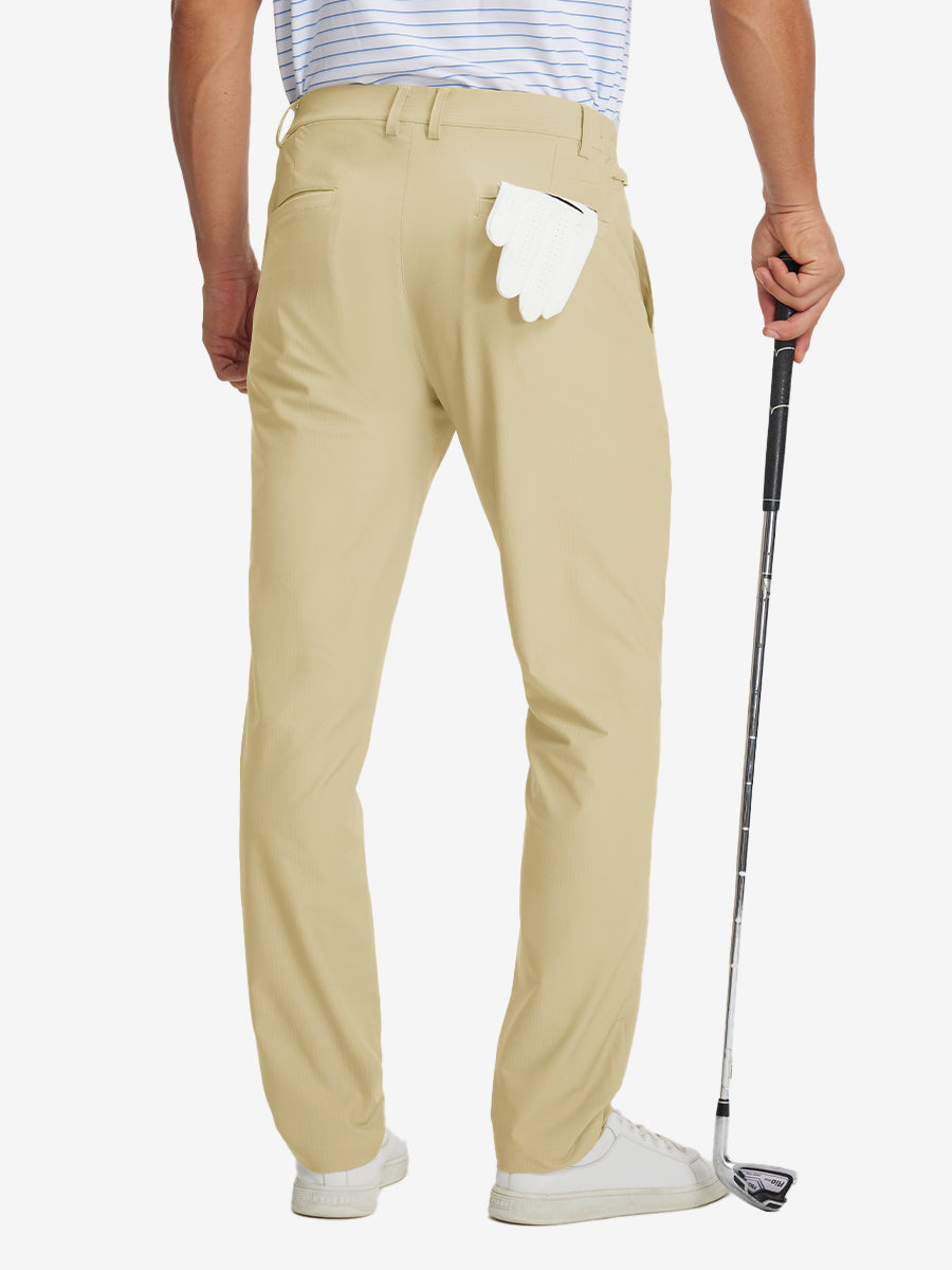 Lightweight Flat Front Casual Trousers