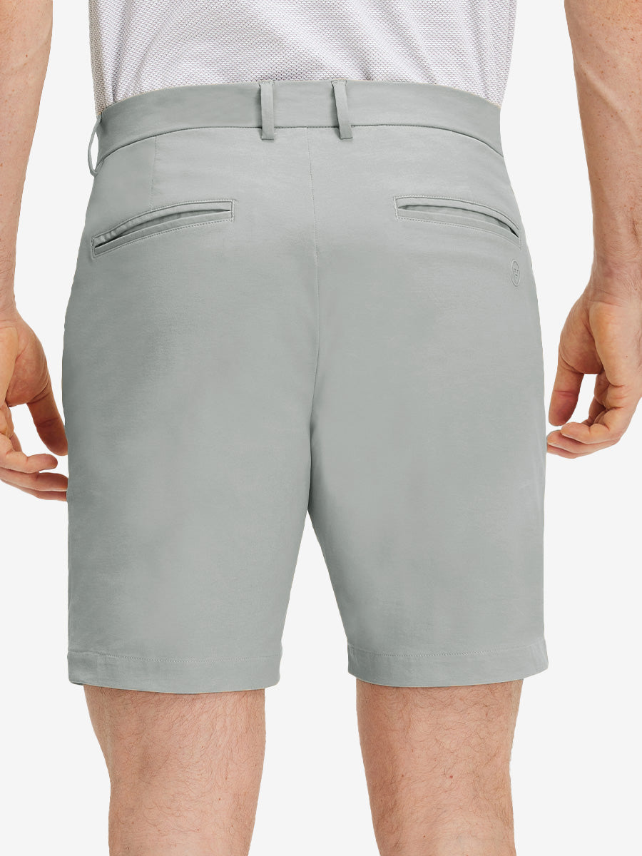 Flat Front Flex Cotton Blend Golf Shorts