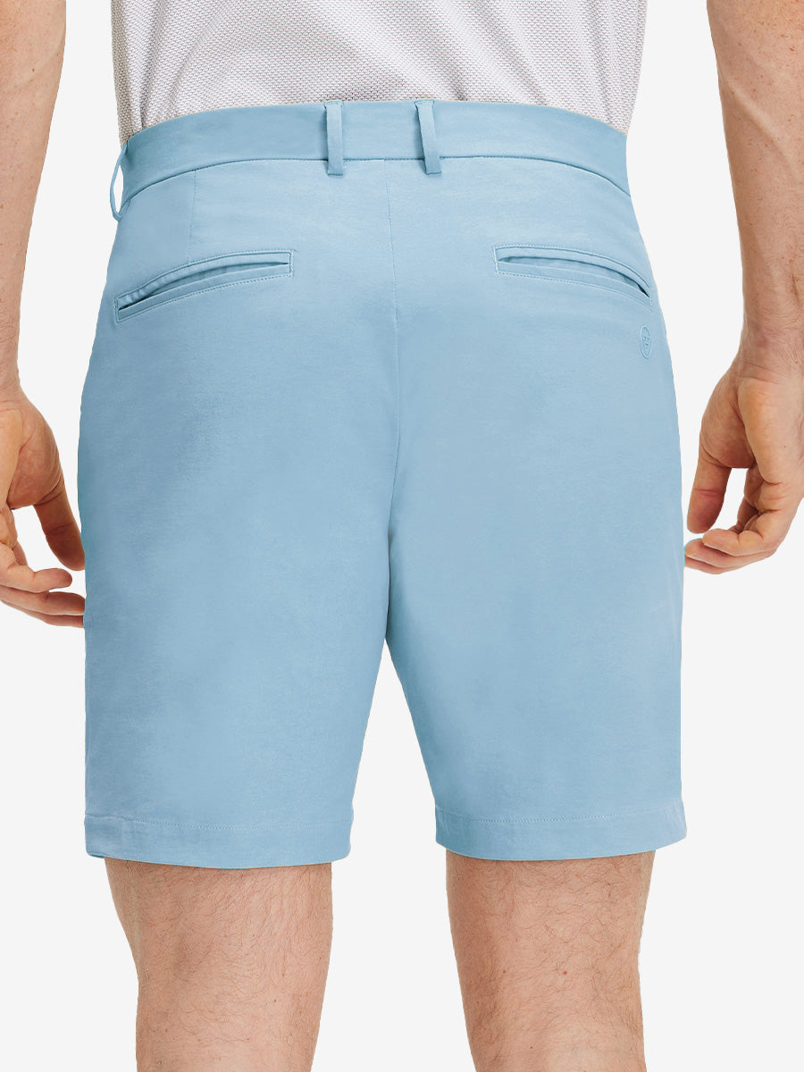 Flat Front Flex Cotton Blend Golf Shorts