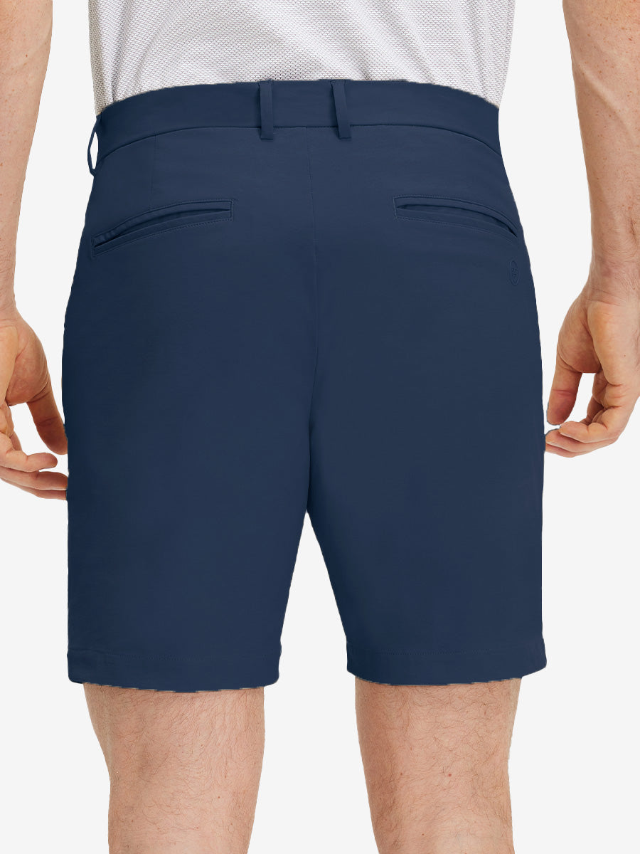 Flat Front Flex Cotton Blend Golf Shorts