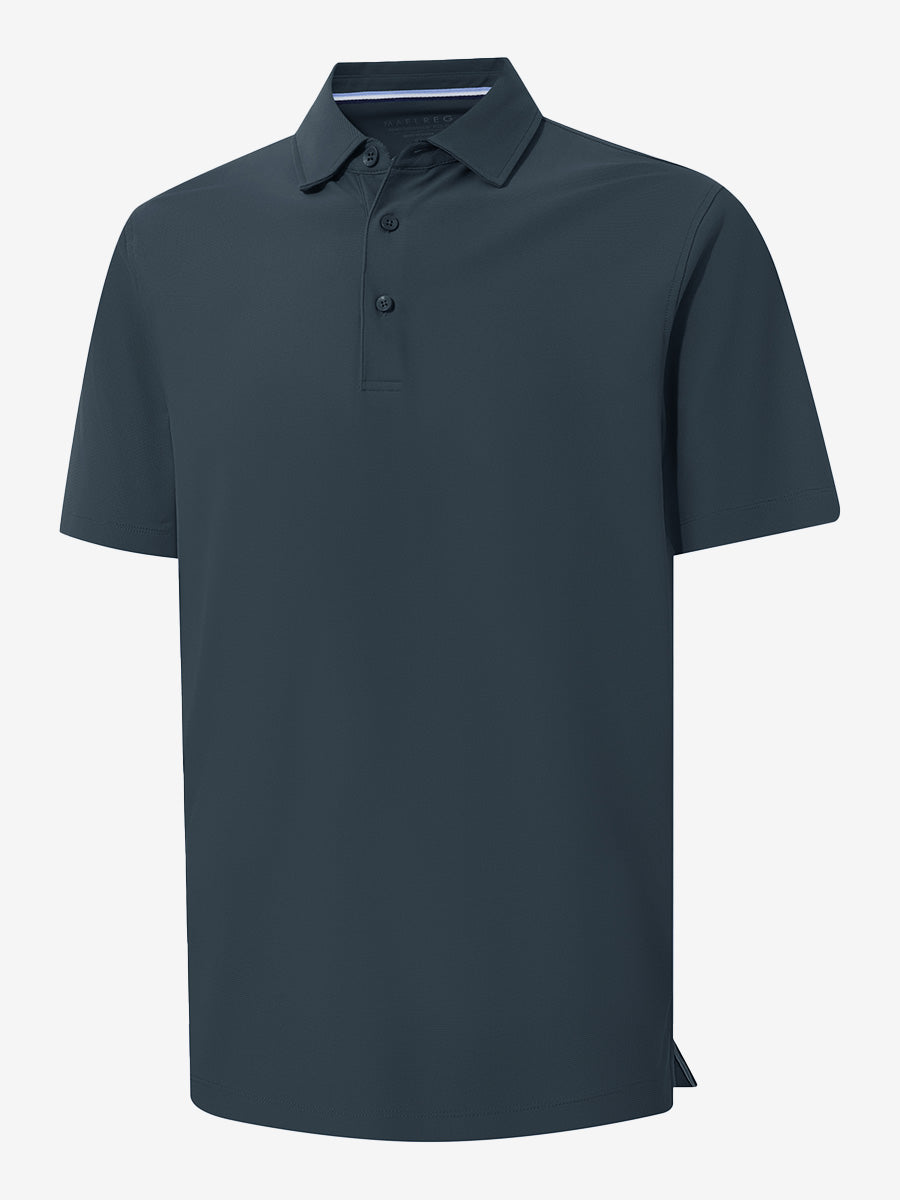Dry Fit Waffle Textured Collared Golf Shirts