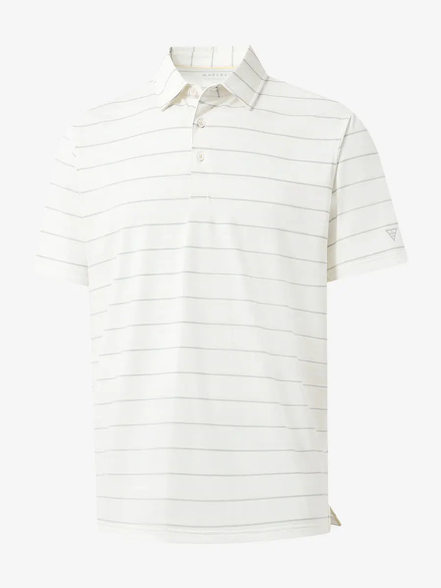 Stylish Stripe Jersey Golf Polo